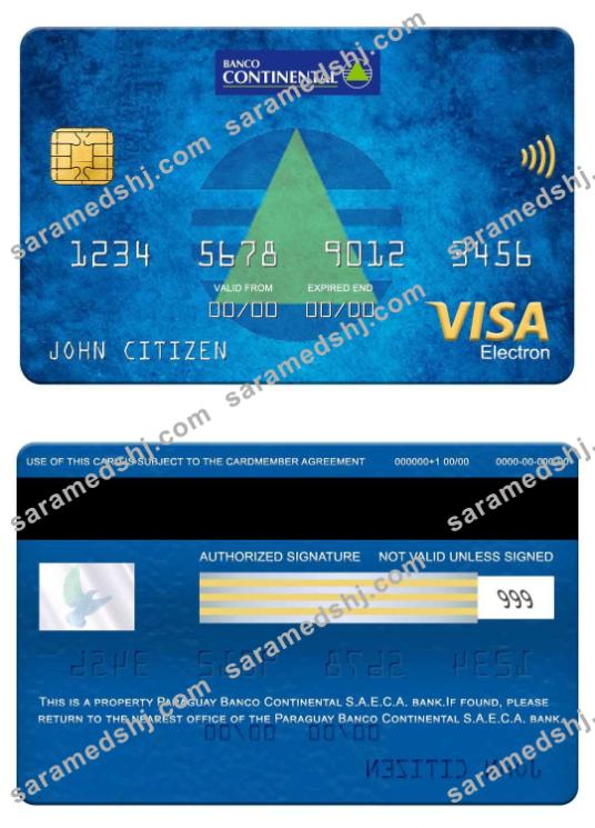 Paraguay Banco Continental S.A.E.C.A. bank visa electron card